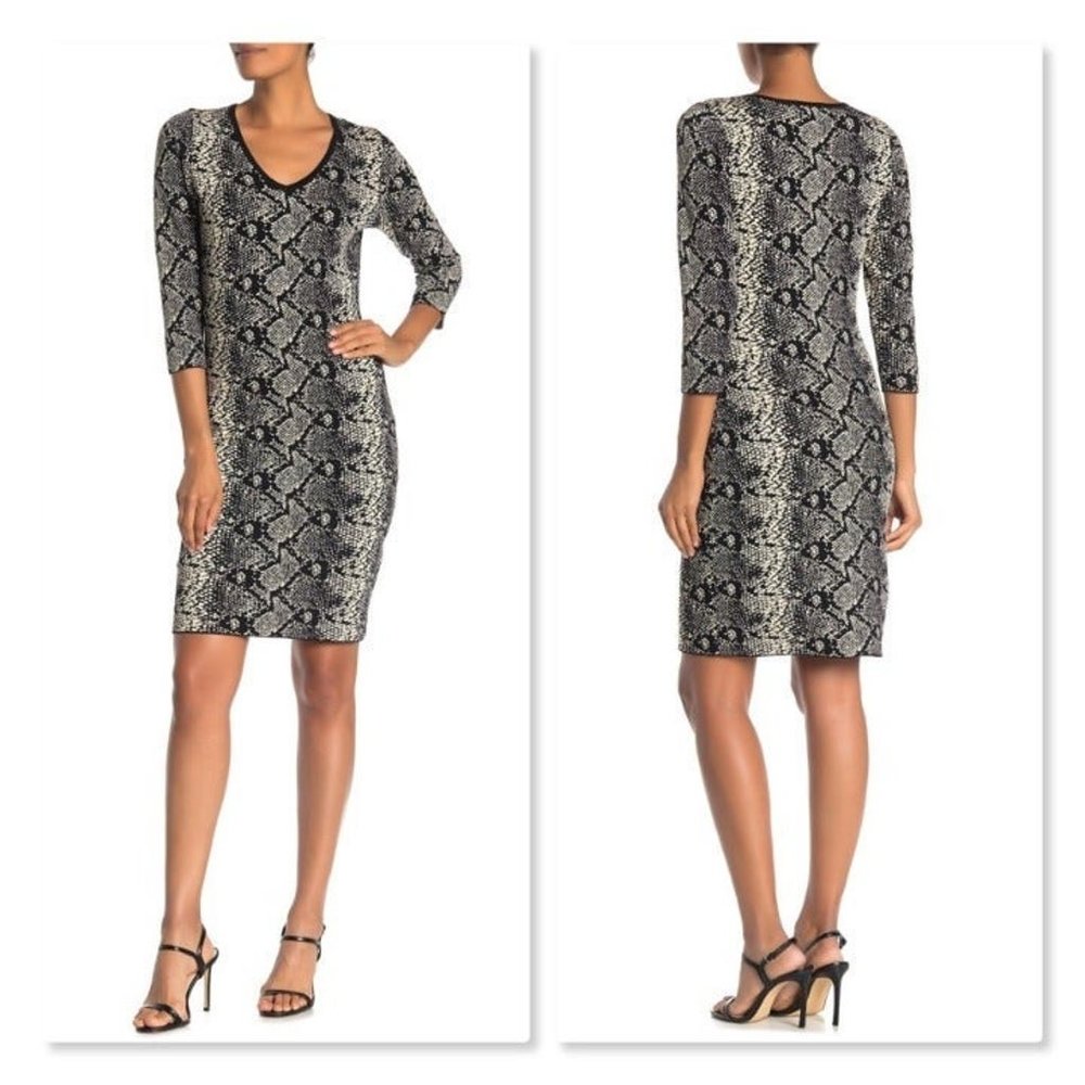Nanette Lepore Snake Print Dress XL